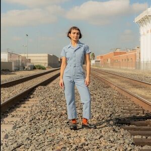 Big Bud Press Periwinkle S/S Jumpsuit M